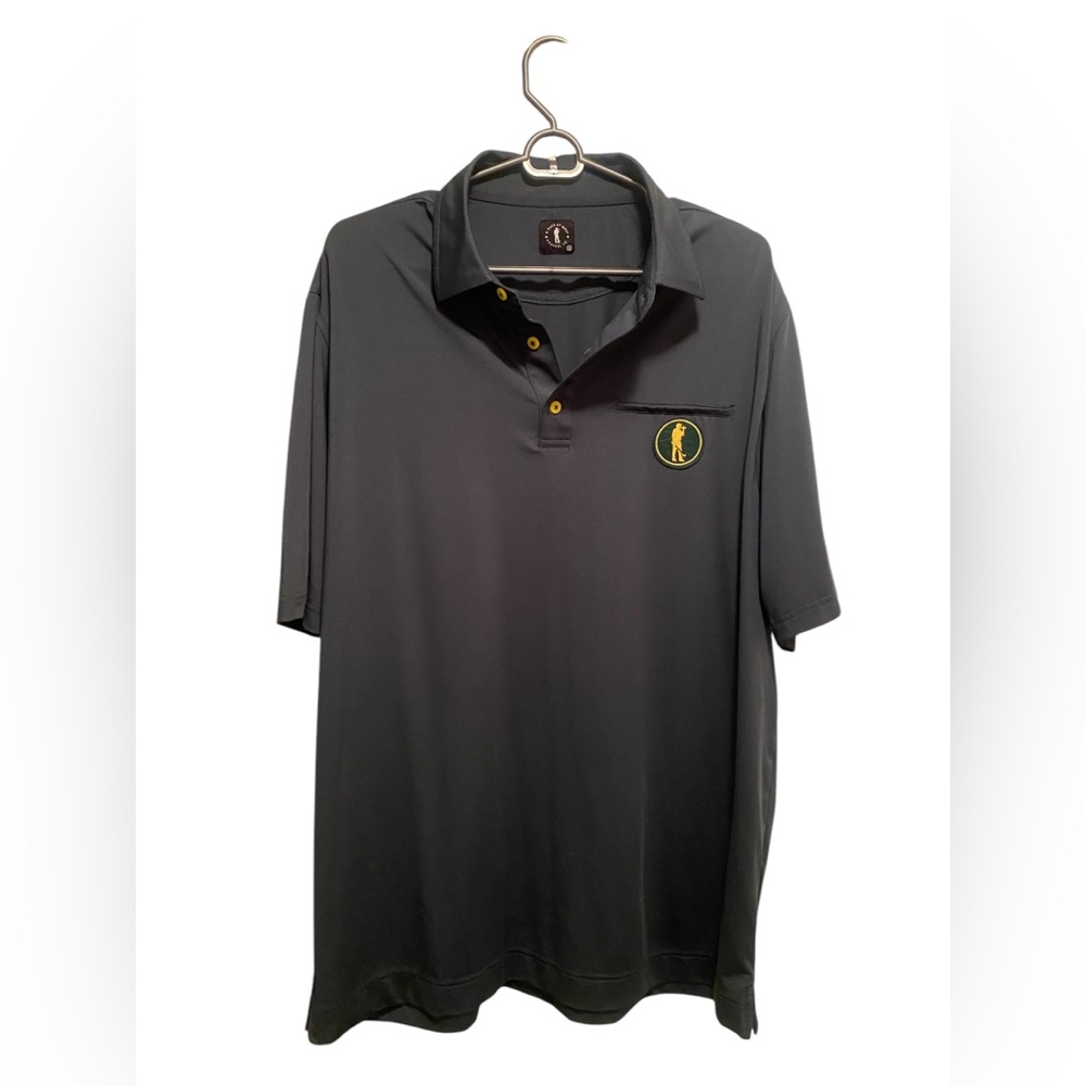 U Suck At Golf polo. Dark green. Size XL. Good condition‎